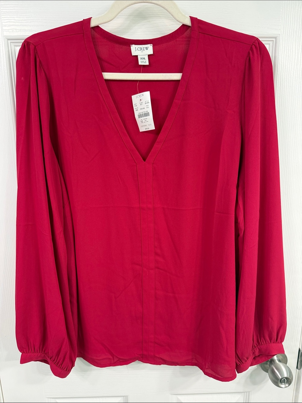 NWT J. Crew Factory v-neck blouse. Size XXL